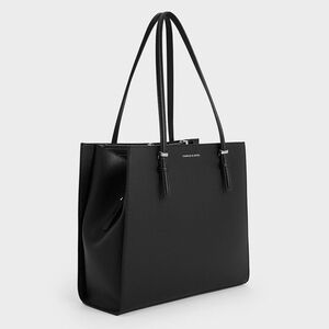 Charles & Keith Elegant Black Tote